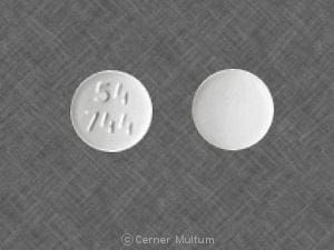 Image 1 - Imprint 54 744 - terbinafine 250 mg