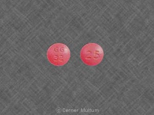 Imprint GG 32 25 - thioridazine 25 mg