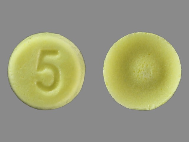 Image 1 - Imprint 5 - Zyprexa Zydis 5 mg