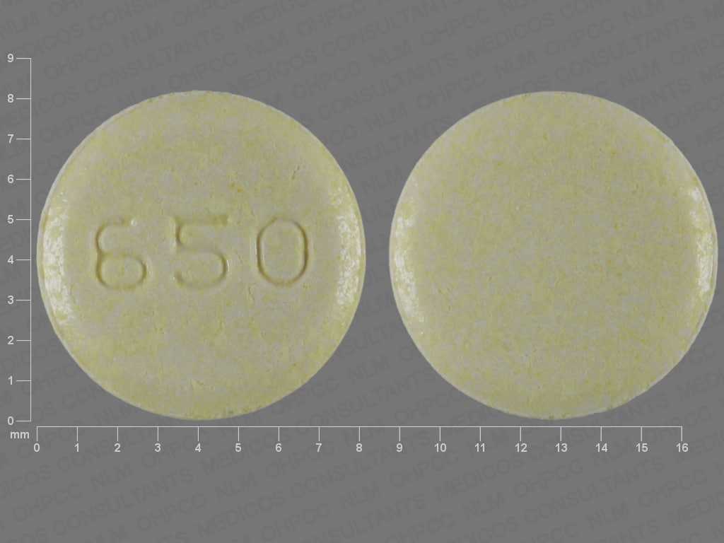 Imprint 650 - Sinemet 25 mg / 100 mg