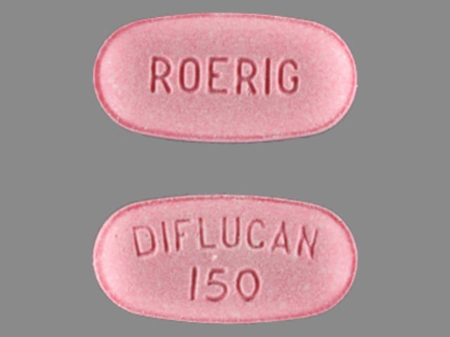 Pill Finder DIFLUCAN 150 ROERIG Pink Elliptical Oval Medicine