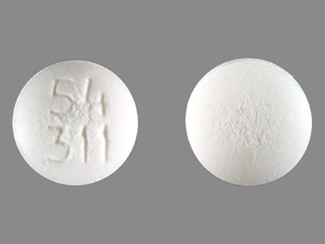Image 1 - Imprint 54 311 - acarbose 25 mg