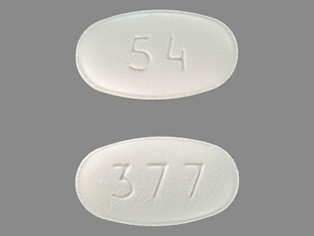 Image 1 - Imprint 54 377 - quetiapine 50 mg