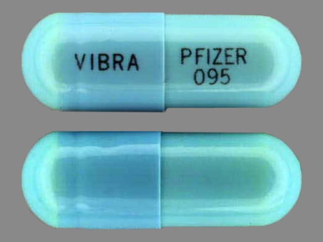 Image 1 - Imprint VIBRA PFIZER 095 - doxycycline 100 mg