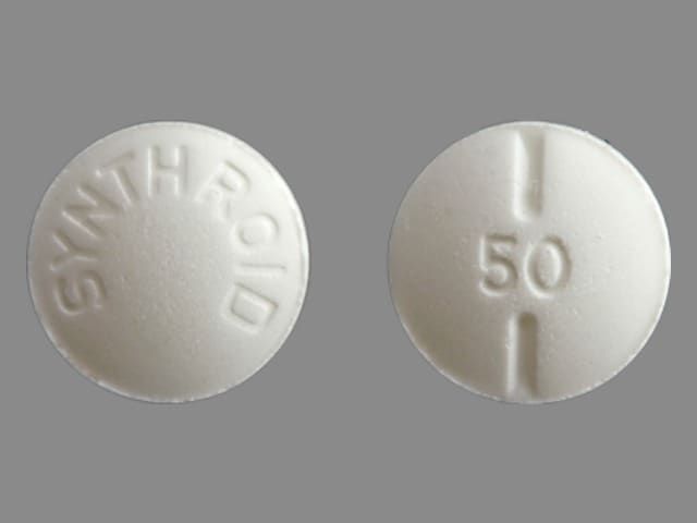 Image 1 - Imprint SYNTHROID 50 - Synthroid 50 mcg (0.05 mg)