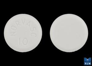 Pill Finder: NORVASC 10 White Round - Medicine.com