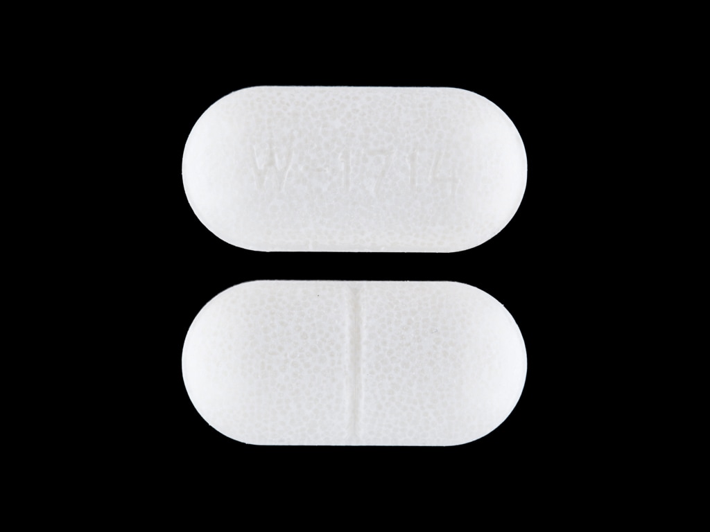 Image 1 - Imprint W-1714 - potassium chloride 20 mEq (1500 mg)