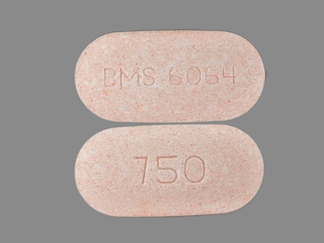 Image 1 - Imprint BMS 6064 750 - Glucophage XR 750 mg