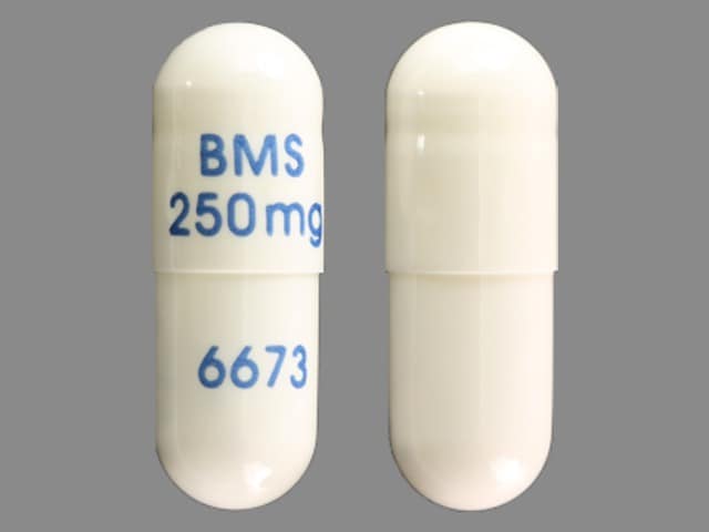 Image 1 - Imprint BMS 250MG 6673 - Videx EC 250 mg