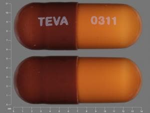 Image 1 - Imprint TEVA 0311 - loperamide 2 mg