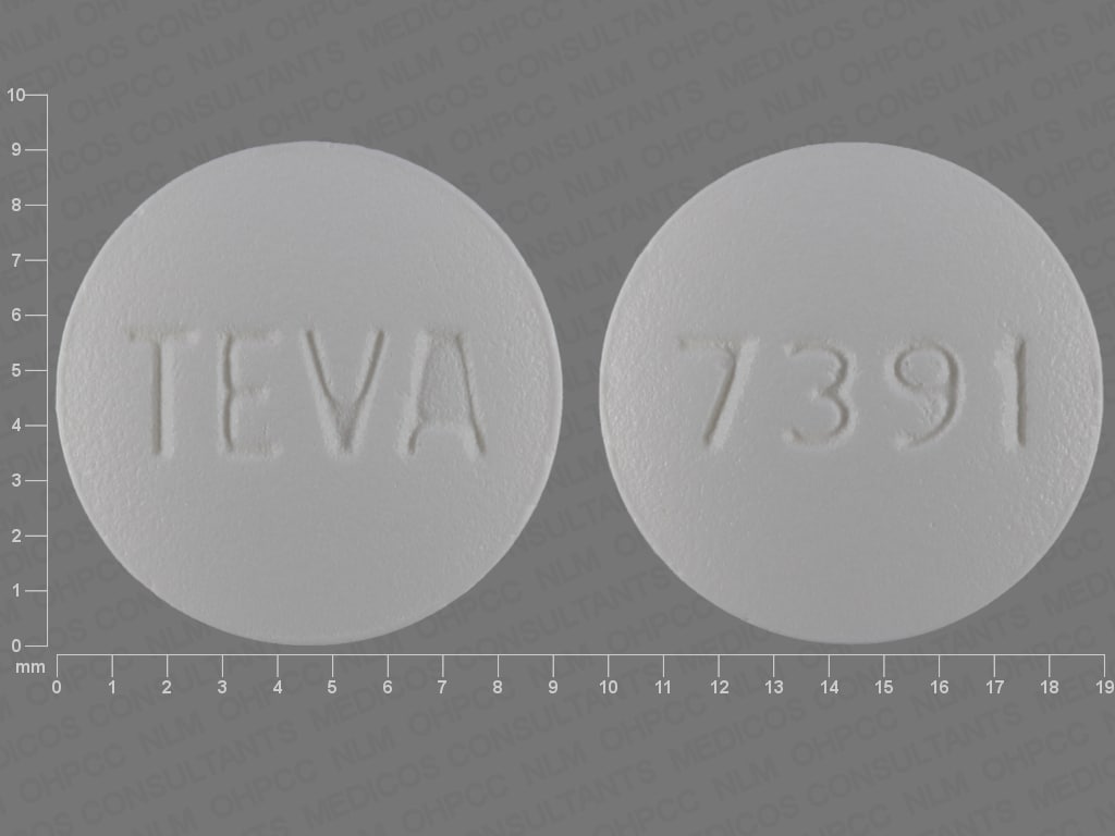 Image 1 - Imprint TEVA 7391 - risedronate 30 mg