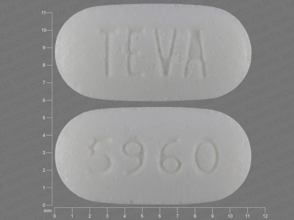 Image 1 - Imprint TEVA 5960 - guanfacine 1 mg