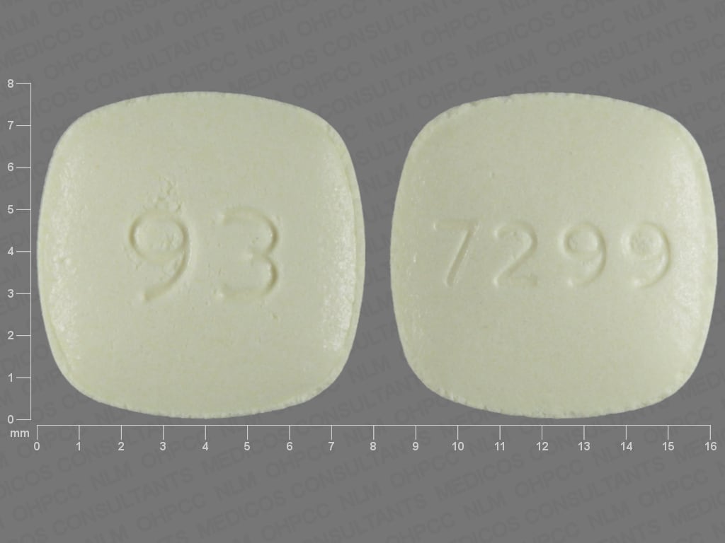 Image 1 - Imprint 93 7299 - meloxicam 15 mg