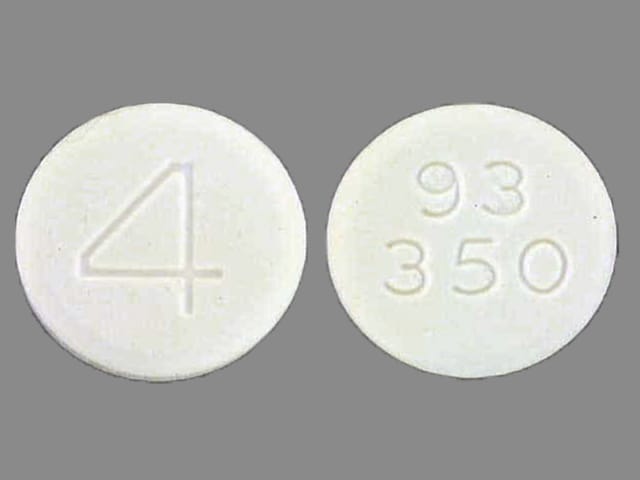 Imprint 93 350 4 - acetaminophen/codeine 300 mg / 60 mg