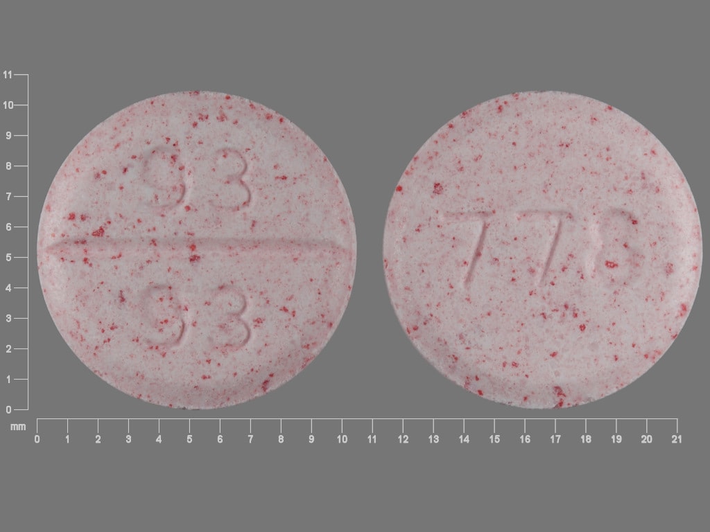 Imprint 93 93 778 - carbamazepine 100 mg