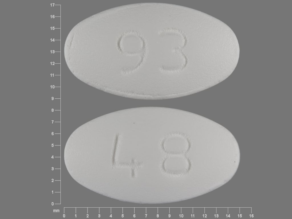 Image 1 - Imprint 93 48 - metformin 500 mg
