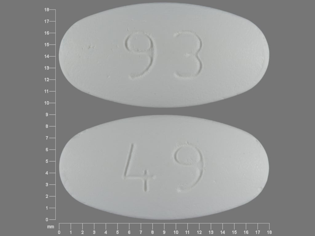 Image 1 - Imprint 93 49 - metformin 850 mg