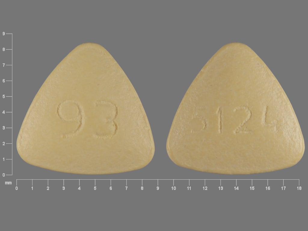 Imprint 93 5124 - benazepril 5 mg
