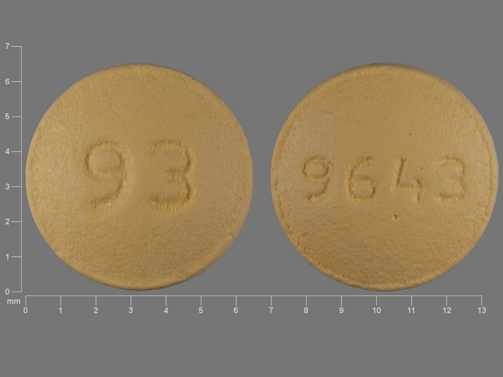 Imprint 93 9643 - prochlorperazine 5 mg