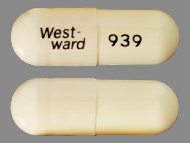 Image 1 - Imprint West-ward 939 - amoxicillin 500 mg