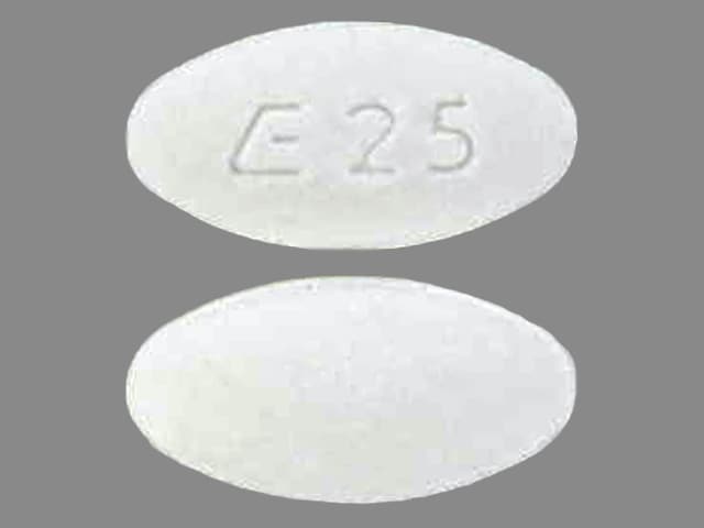 Image 1 - Imprint E 25 - lisinopril 2.5 mg