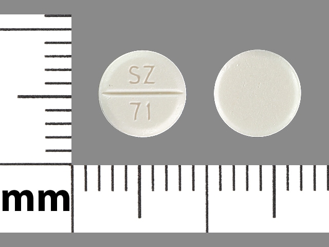 Image 1 - Imprint SZ 71 - reserpine 0.1 mg