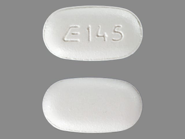 Imprint E 145 - nabumetone 500 mg