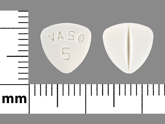 Image 1 - Imprint VASO 5 - enalapril 5 mg