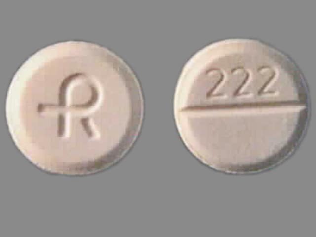 Image 1 - Imprint R 222 - hydrochlorothiazide 50 mg