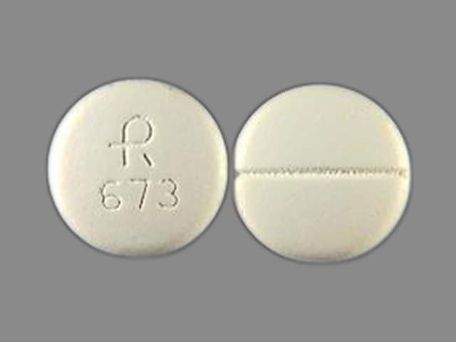 Imprint R 673 - spironolactone 100 mg