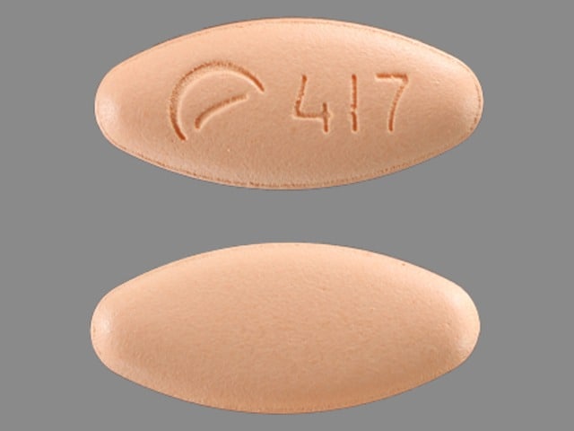 Pill Finder: Logo 417 Orange Elliptical / Oval - Medicine.com