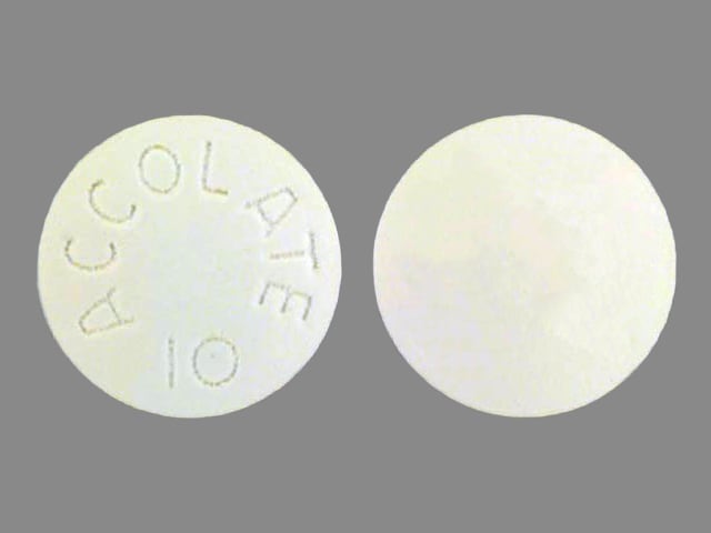Imprint ACCOLATE 10 - Accolate 10 mg