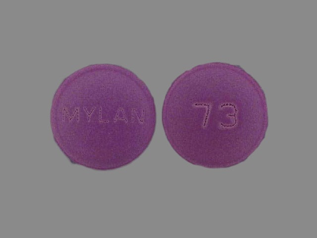 Imprint MYLAN 73 - amitriptyline/perphenazine 50 mg / 4 mg