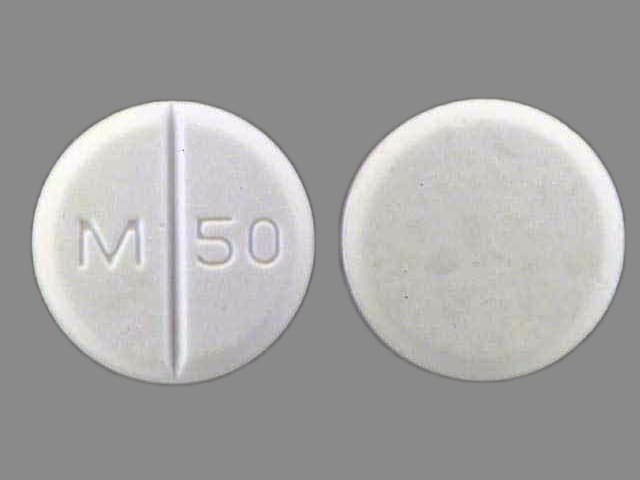 Imprint M 50 - chlorothiazide 250 mg