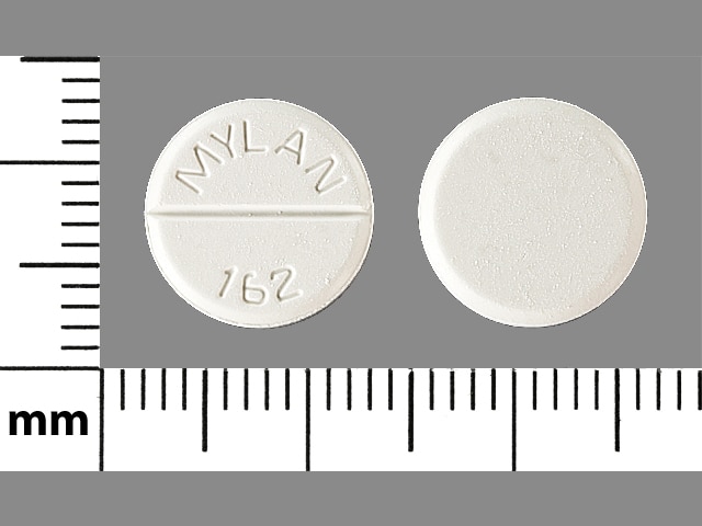 Image 1 - Imprint MYLAN  162 - chlorothiazide 500 mg