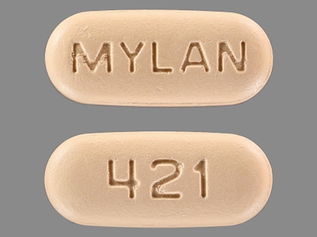 Image 1 - Imprint MYLAN 421 - methyldopa 500 mg