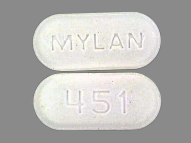 Imprint MYLAN 451 - naproxen 500 mg