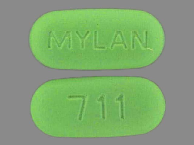 Imprint MYLAN 711 - hydrochlorothiazide/methyldopa 25 mg / 250 mg