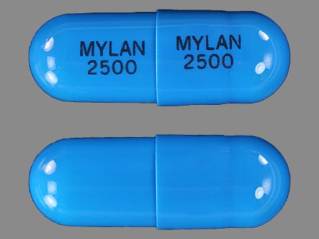 Imprint MYLAN 2500 MYLAN 2500 - tamsulosin 0.4 mg