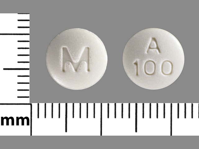 Image 1 - Imprint A 100 M - acarbose 100 mg