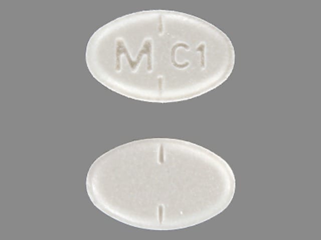 Pill Finder: M C1 White Elliptical / Oval - Medicine.com