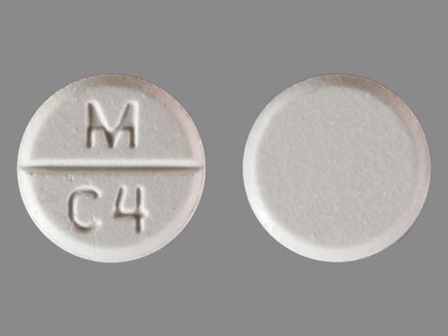 Imprint M C4 - captopril 100 mg
