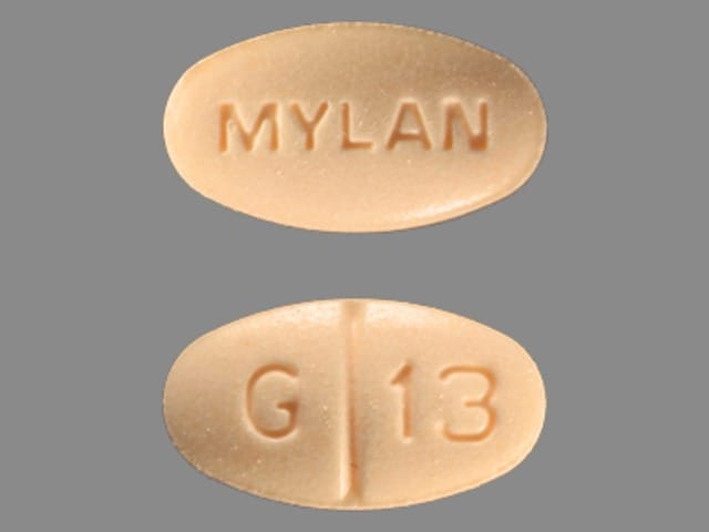 Image 1 - Imprint MYLAN G 13 - glimepiride 4 mg