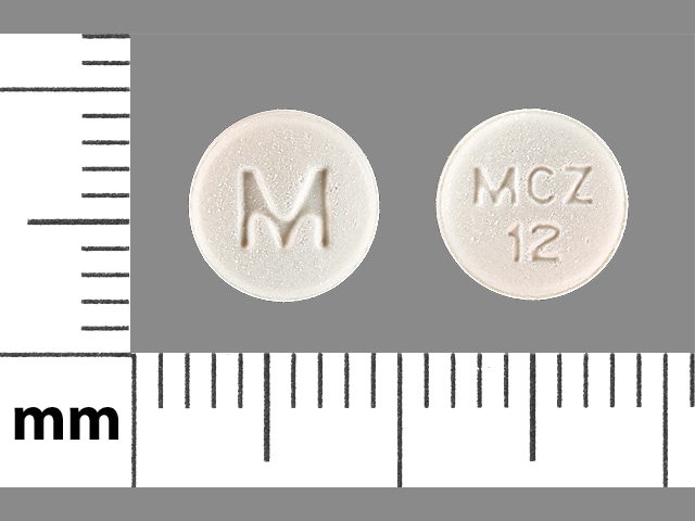 M MCZ 12 - Meclizine Hydrochloride