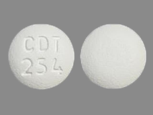 Pill Finder: CDT 254 White Round - Medicine.com