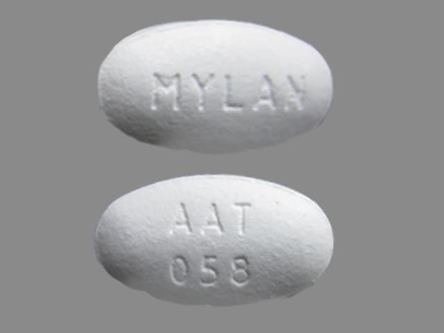 Image 1 - Imprint AAT 058 MYLAN - amlodipine/atorvastatin 5 mg / 80 mg