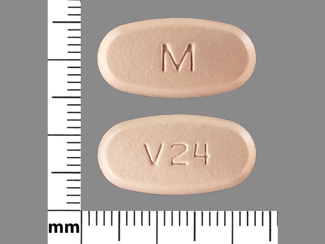 Imprint M V24 - hydrochlorothiazide/valsartan 12.5 mg / 320 mg