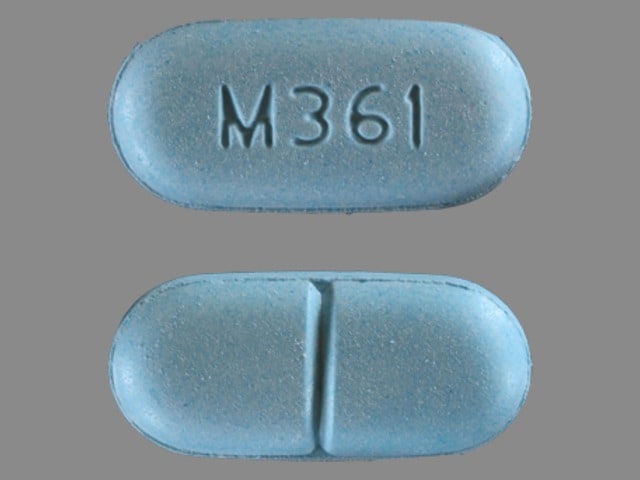 Image 1 - Imprint M361 - acetaminophen/hydrocodone 650 mg / 10 mg