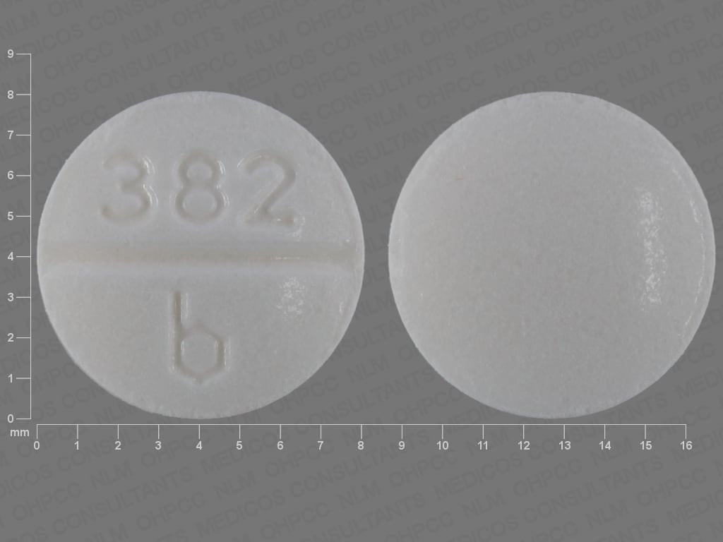 Image 1 - Imprint 382 b - meperidine 100 mg