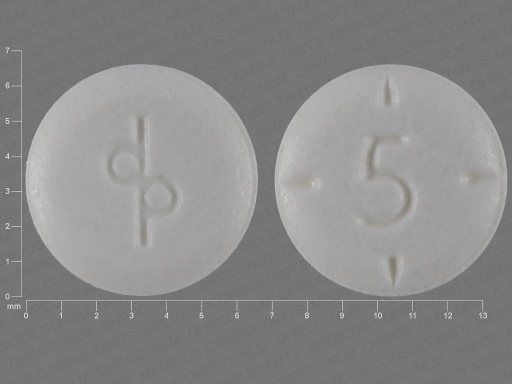 Imprint dp 5 - Adderall 5 mg